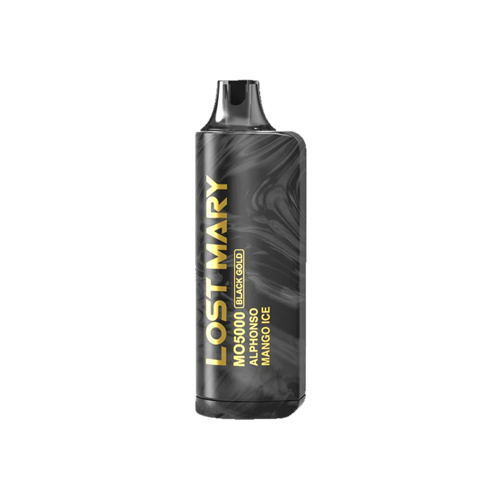 Lost Mary MO5000 Black Gold White Strawberry Ice Vape chillzoneusa