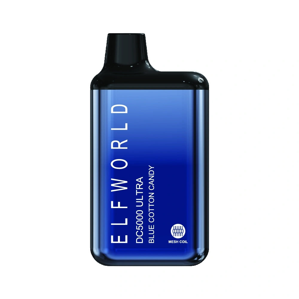 Blue Cotton Candy Vape ELFWORLD DC5000 Ultra Disposable Vape Pod Device Rechargeable ELF BAR BC5000 Ultra - Blue Cotton Candy Vape ELFWORLD DC5000 Ultra Disposable Vape Pod Device Rechargeable ELF BAR BC5000 Ultra -