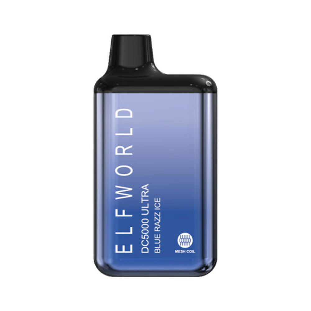 ELFWORLD DC5000 Ultra Disposable Vape Pod Device Rechargeable - BLUE R chillzoneusa ELFWORLD DC5000 Ultra Disposable Vape Pod Device Rechargeable - BLUE R chillzoneusa
