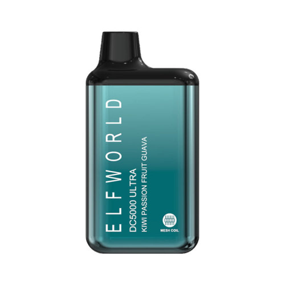 ELFWORLD DC5000 Ultra Disposable Vape Pod Device Rechargeable - KIWI P chillzoneusa ELFWORLD DC5000 Ultra Disposable Vape Pod Device Rechargeable - KIWI P chillzoneusa