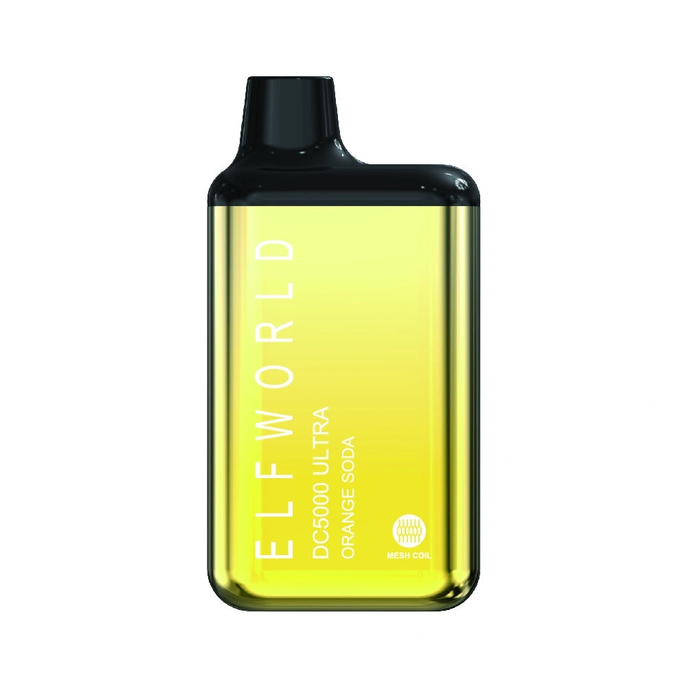 Orange soda ELFWORLD DC5000 ULTRA RECHARGEABLE DISPOSABLE VAPE POD DEVICE 5000 PUFFS
