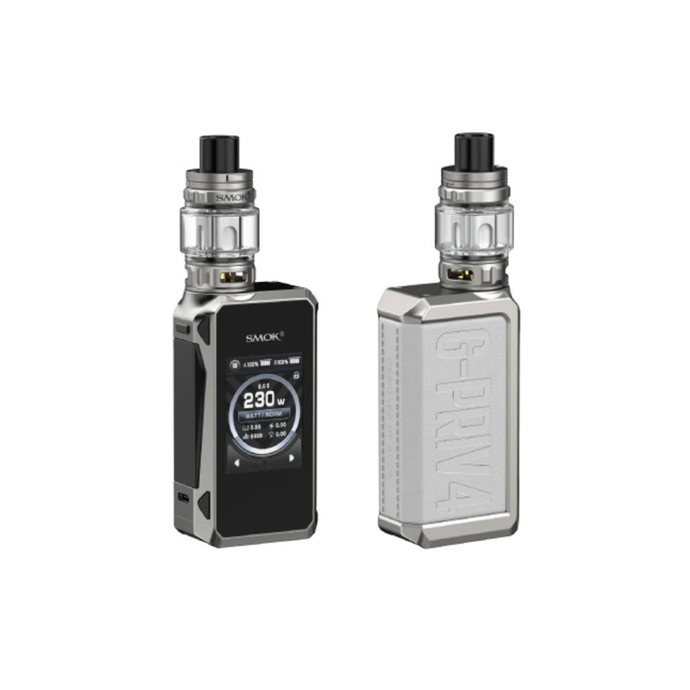 SMOK G PRIV 4 230W BOX MOD STARTER KIT beige white vaporizer