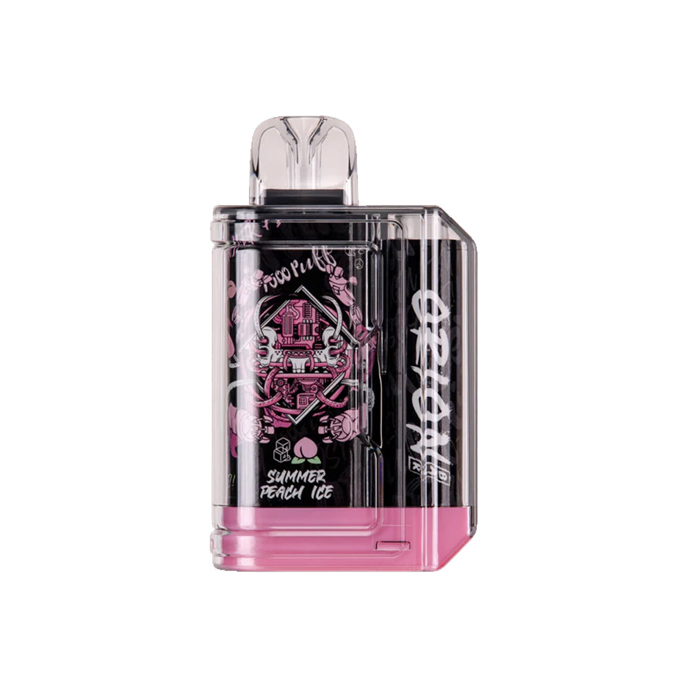 summer peach ice LOST VAPE ORION BAR 7500 Puffs DISPOSABLE rechargeable best vape usa