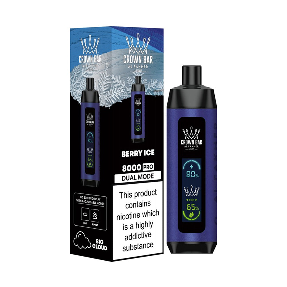 Al Fakher Pro Crown Bar 8000 Puffs Disposable Vape chillzoneusa Al Fakher Pro Crown Bar 8000 Puffs Disposable Vape chillzoneusa