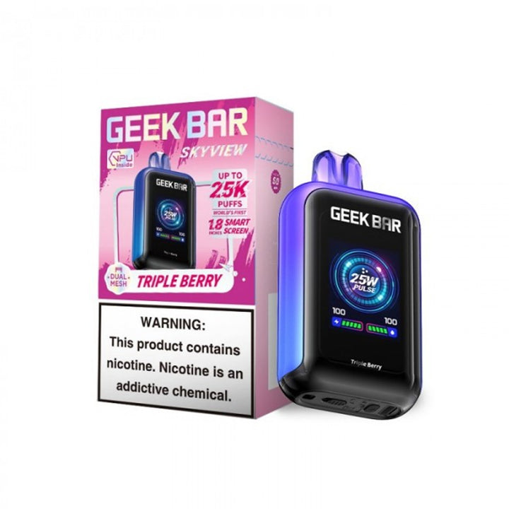 Geek Bar Skyview 25K Puffs Disposable Vape 25000 triple berry