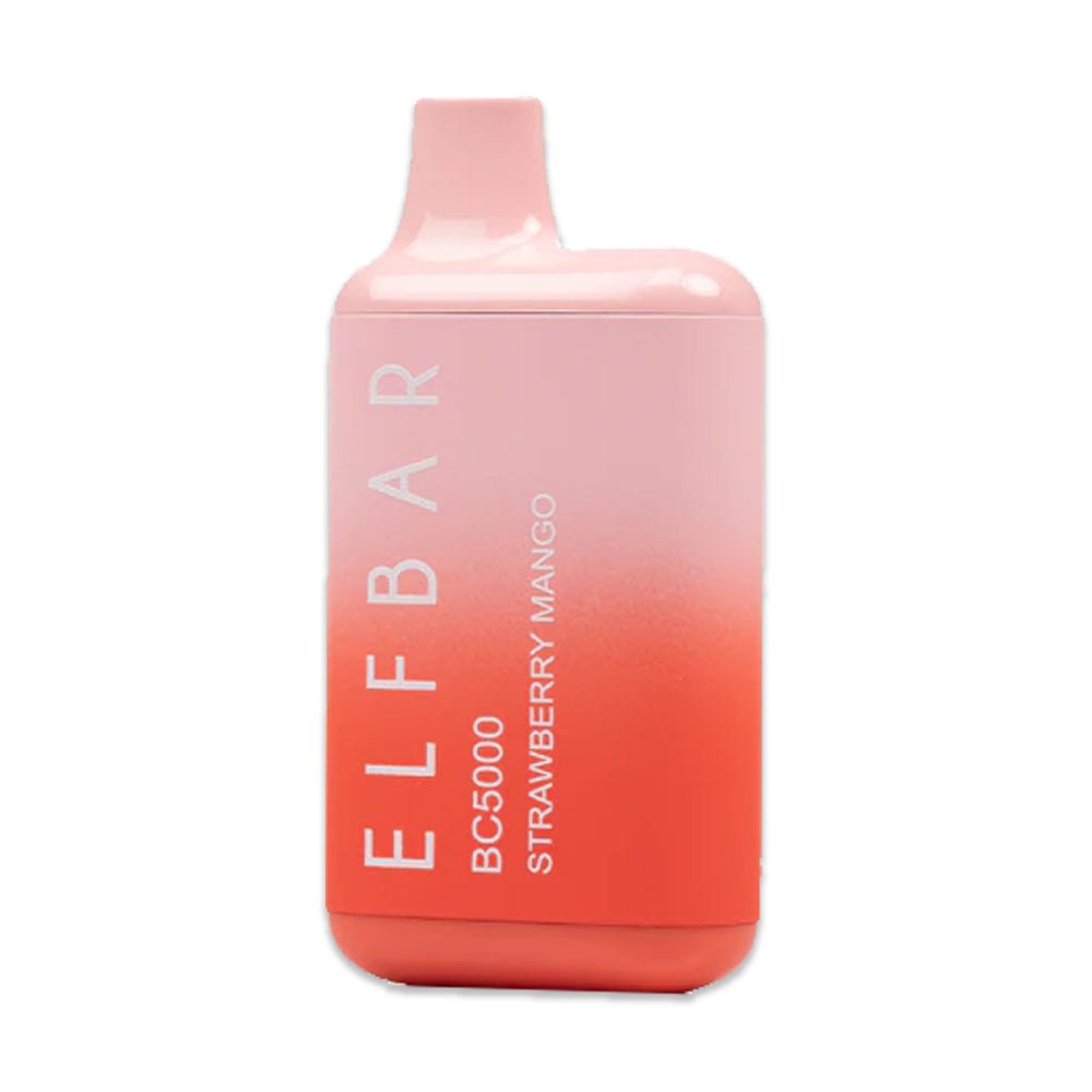 ELF BAR BC5000 Disposable Vape POD 50mg 13ml - Strawberry Mango chillzoneusa ELF BAR BC5000 Disposable Vape POD 50mg 13ml - Strawberry Mango chillzoneusa