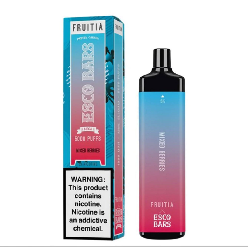 Esco Bar Fruitia X Mega 5000 Puff Disposable- MIXED BERRIES chillzoneusa Esco Bar Fruitia X Mega 5000 Puff Disposable- MIXED BERRIES chillzoneusa