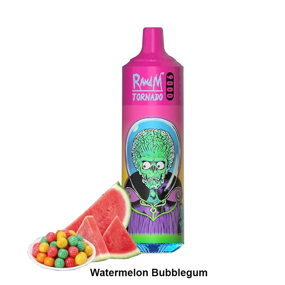 R&M Tornado 9000 Puff Disposable 18ml - WATERMELON BUBBLE GUM chillzoneusa R&M Tornado 9000 Puff Disposable 18ml - WATERMELON BUBBLE GUM chillzoneusa