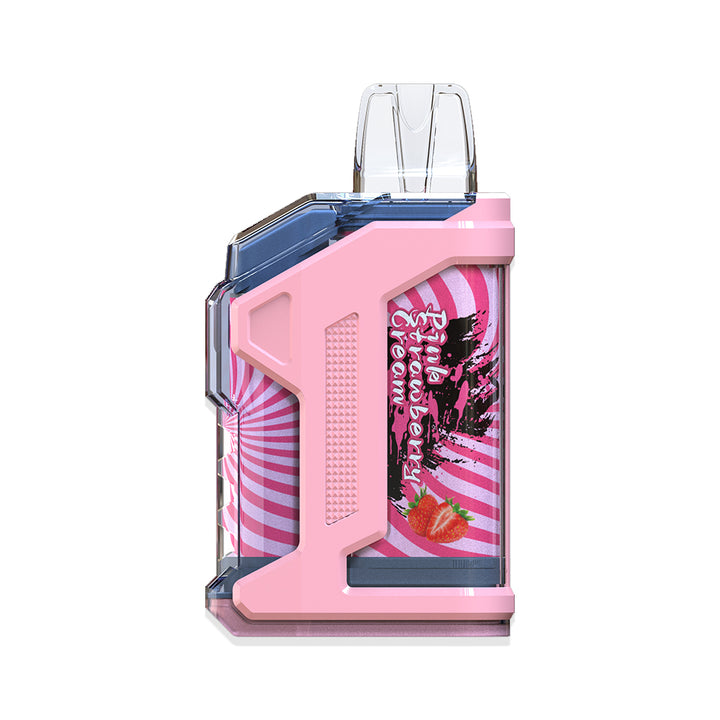 So Soul Nola Bar 22ML 10000 Puffs 650mAh Prefilled Nicotine Salt Rechargeable Disposable Device With Mesh Coil  pink strawberry cream