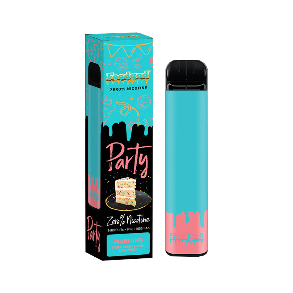 foodgod zero party 0% nicotine 2400 puffs 8ml