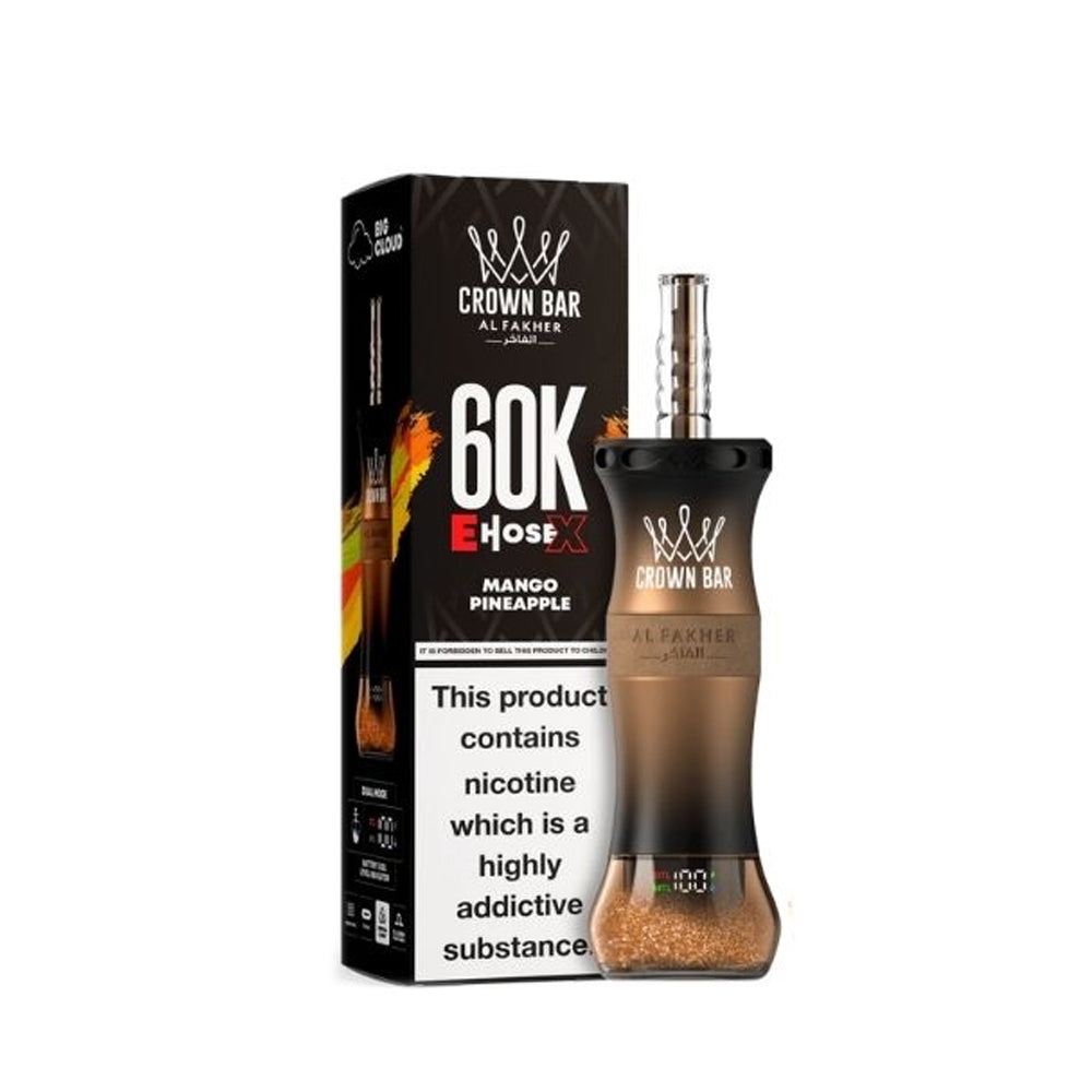 Al Fakher E Hose X 60k Puffs Crown Bar Hookah Disposable Vape