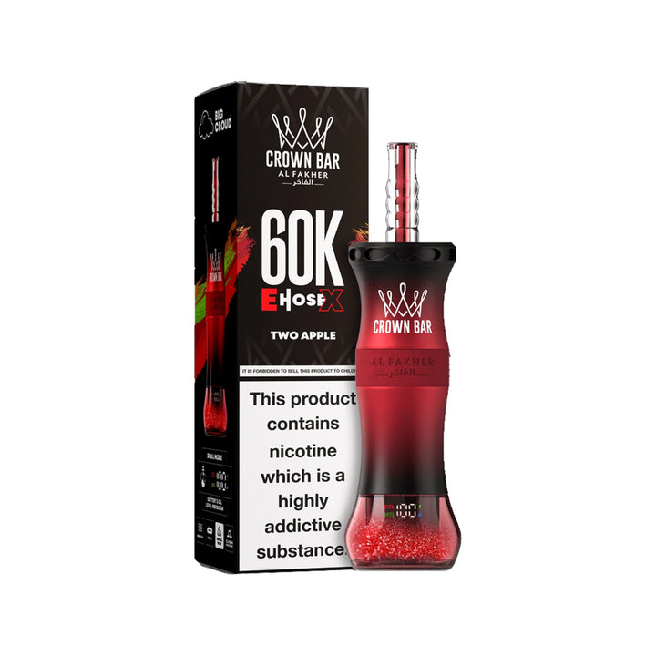 Al Fakher E Hose X 60k Puffs Crown Bar Hookah Disposable Vape