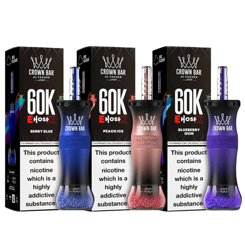 Al Fakher E Hose X 60k Puffs Crown Bar Hookah Disposable Vape