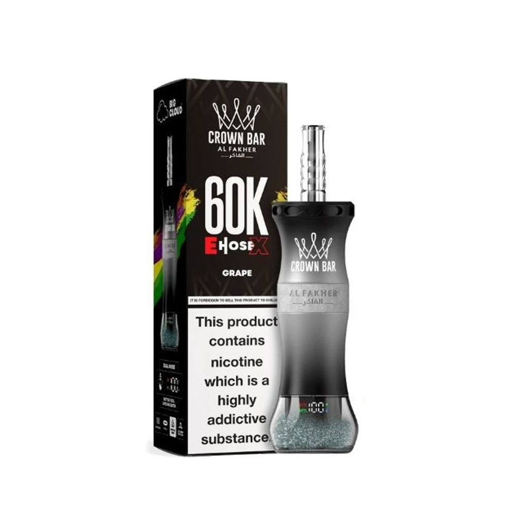 Al Fakher E Hose X 60k Puffs Crown Bar Hookah Disposable Vape