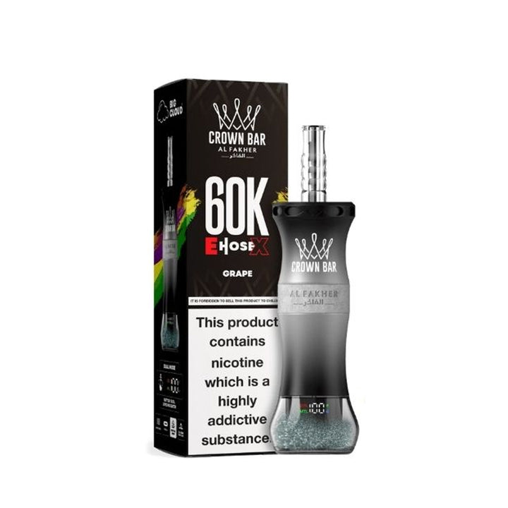 Al Fakher E Hose X 60k Puffs Crown Bar Hookah Disposable Vape