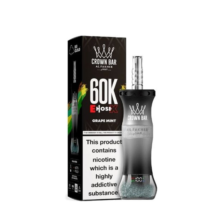 Al Fakher E Hose X 60k Puffs Crown Bar Hookah Disposable Vape