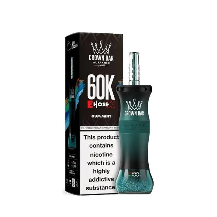 Al Fakher E Hose X 60k Puffs Crown Bar Hookah Disposable Vape