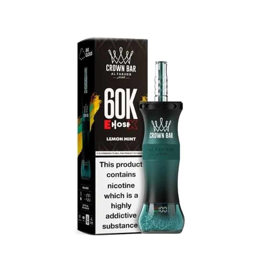 Al Fakher E Hose X 60k Puffs Crown Bar Hookah Disposable Vape