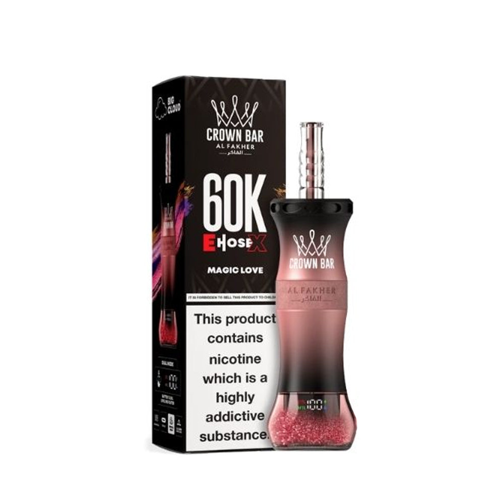 Al Fakher E Hose X 60k Puffs Crown Bar Hookah Disposable Vape