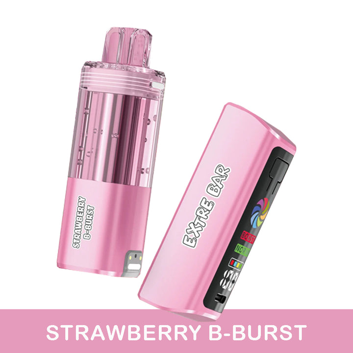 Extre Bar disposable vape ecig 50k puffs chillzoneusa strawberry b-burst 