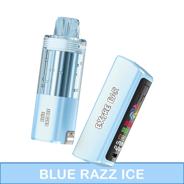 Extre Bar disposable vape ecig 50k puffs chillzoneusa blue razz ice