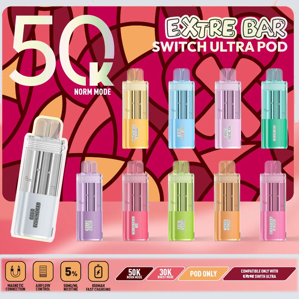 Extre Bar disposable vape ecig 50k puffs chillzoneusa