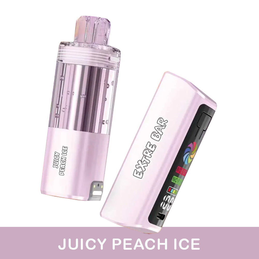 Extre Bar disposable vape ecig 50k puffs chillzoneusa juicy peach ice