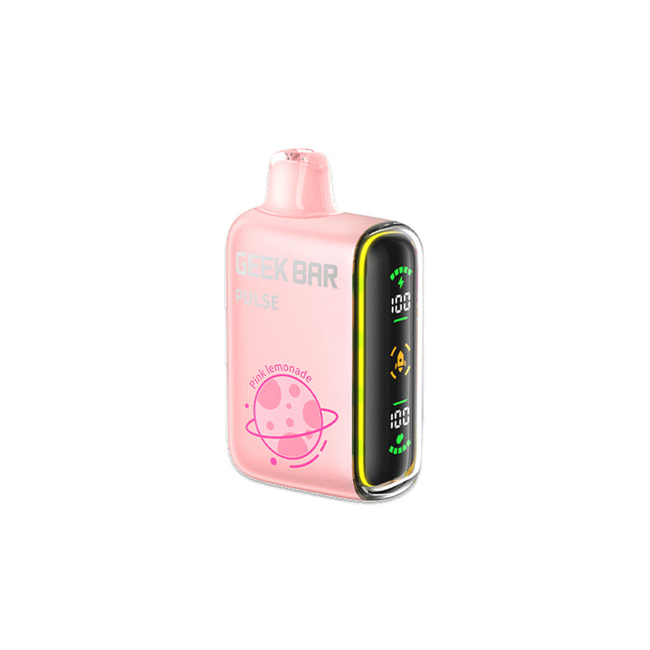 Geek Bar Pulse 15000 puffs best Disposable vape e cigarette pink lemonade