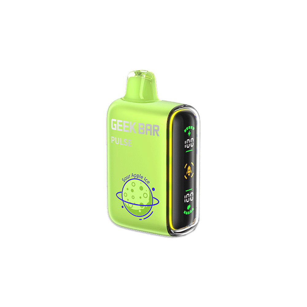 Geek Bar Pulse 15000 puffs best Disposable vape e cigarette sour apple ice