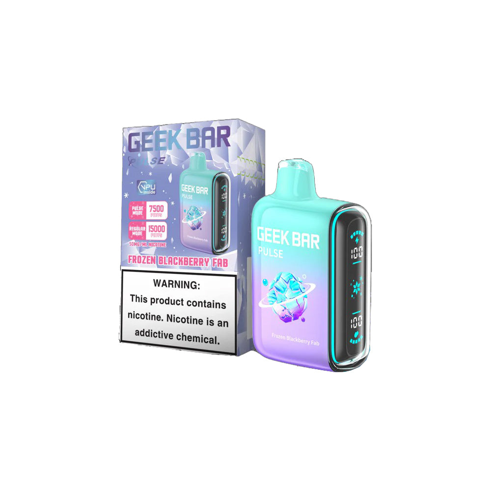 Geek Bar Pulse Disposable Vape 15000 Puffs Frozen Blackberry FAB