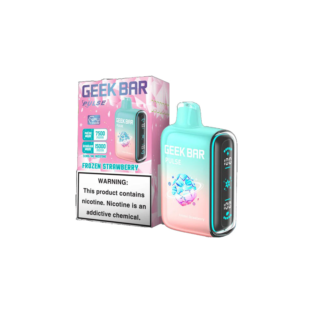 Geek Bar Pulse Disposable Vape 15000 Puffs  Frozen Strawberry