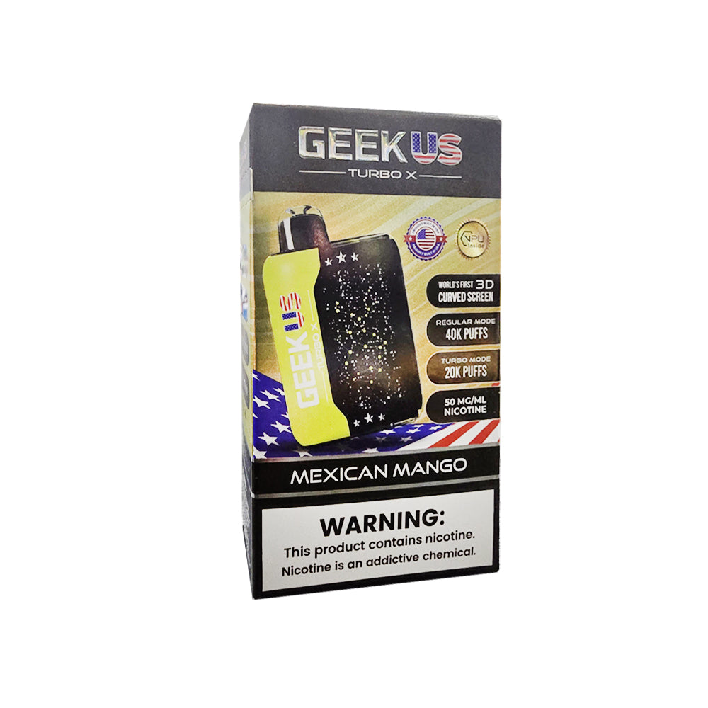 Geekus bar vape disposable 40k puffs geekbar pulse turbo x mexican mango