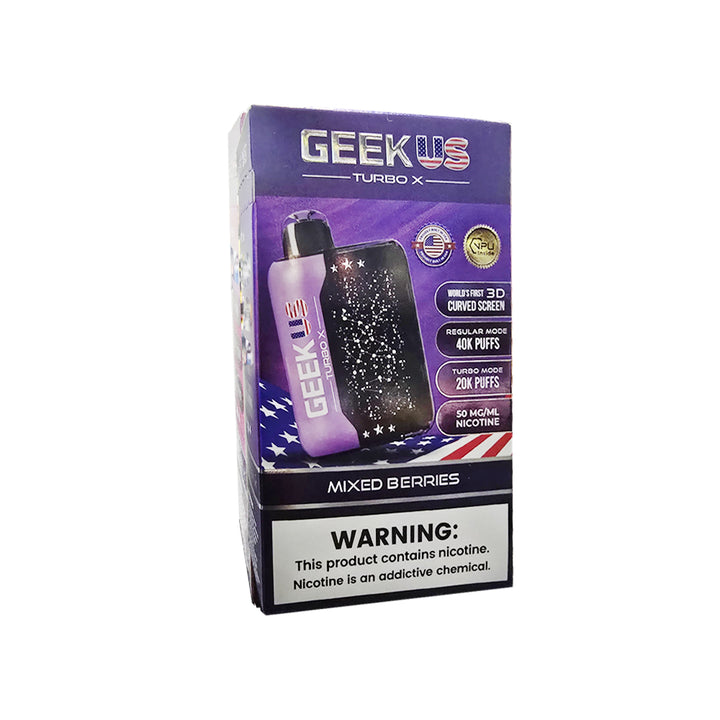 Geekus bar vape disposable 40k puffs geekbar pulse turbo x Mixed berries