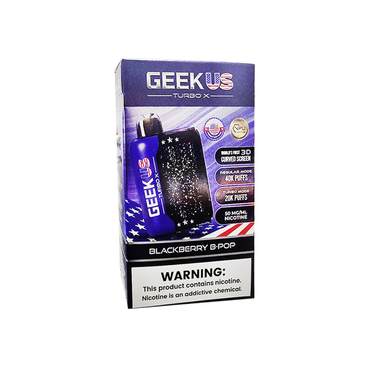 Geekus bar vape disposable 40k puffs geekbar pulse turbo x blackberry B-pop