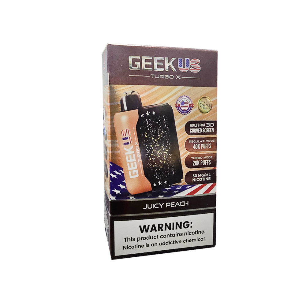 Geekus bar vape disposable 40k puffs geekbar pulse turbo x huicy peach