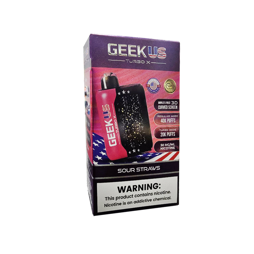 Geekus bar vape disposable 40k puffs geekbar pulse turbo x Sour Straws