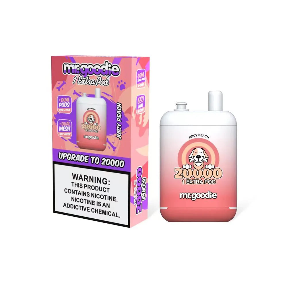 Mr Vape Mr.Goodie 20000 Puffs Disposable Vape with Dual Pods chillzoneusa Mr. Vapor Bubble Yum Mr Vape Mr.Goodie 20000 Puffs Disposable Vape with Dual Pods chillzoneusa Mr. Vapor Bubble Yum