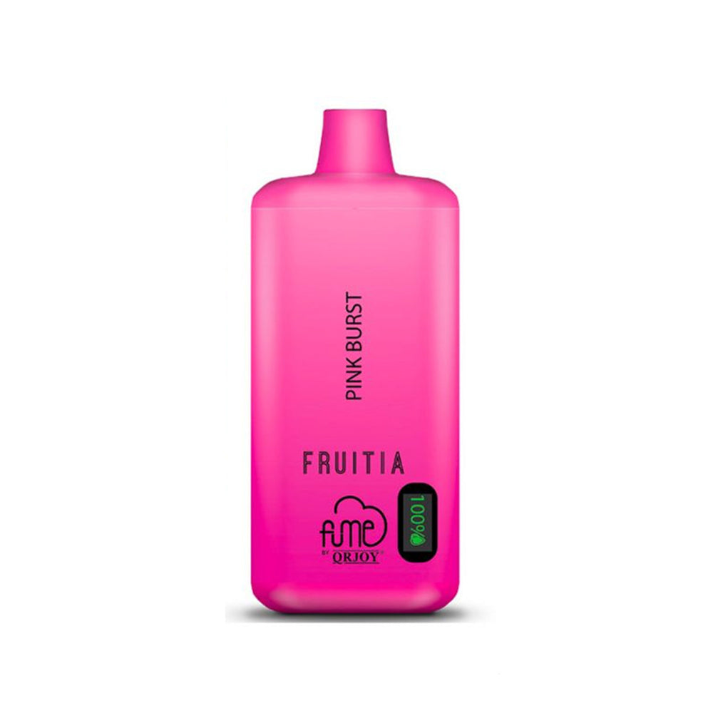  Fruitia x Fume Disposable Vape 8000 Puffs orjoy best vapes in usa pink burst