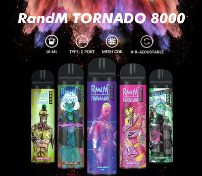 R&M Tornado 8000 Puffs Disposable Vape