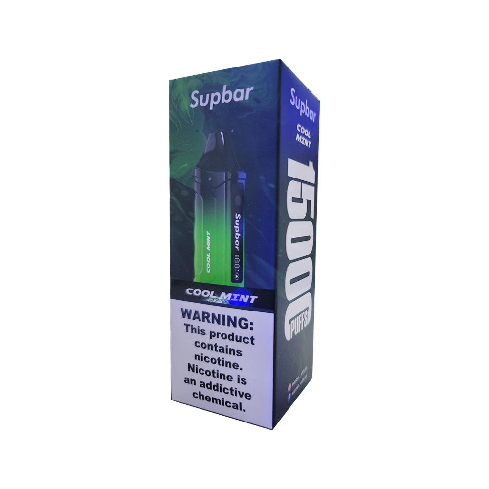 Supbar 15000 puffs Disposable Vape 650mAh Type-C Dual Mesh Coil puff 15k Prefilled Pod Flavors vape pen puffbars E Cigarette cool mint