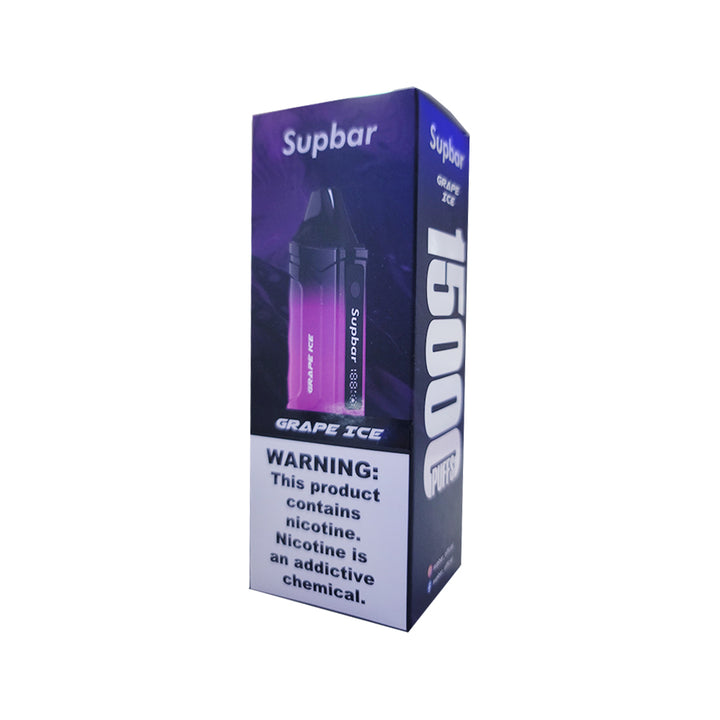 Supbar 15000 puffs Disposable Vape 650mAh Type-C Dual Mesh Coil puff 15k Prefilled Pod Flavors vape pen puffbars E Cigarette grape ice