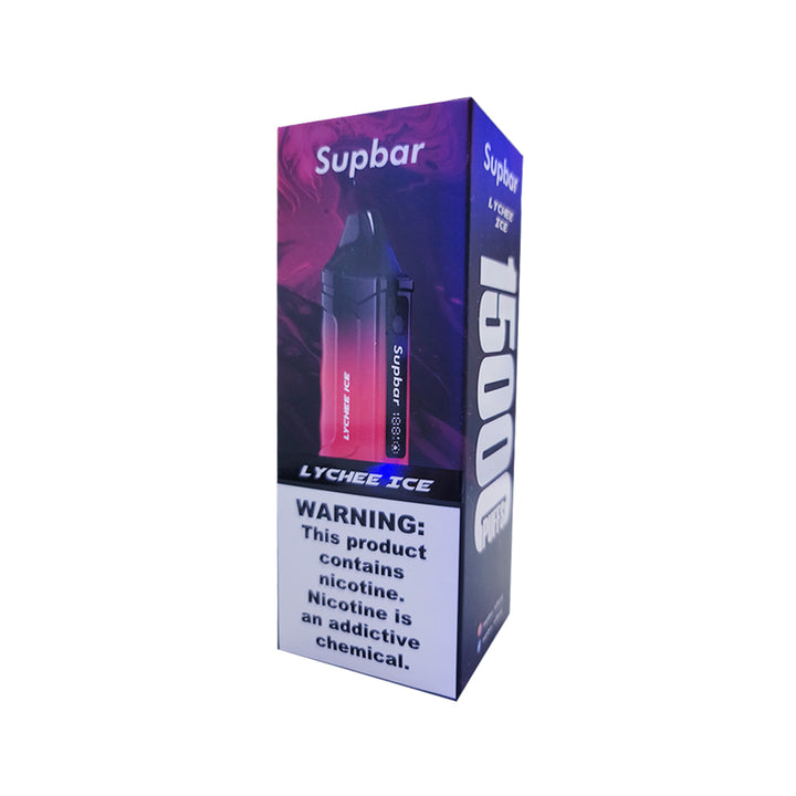 Supbar 15000 puffs Disposable Vape 650mAh Type-C Dual Mesh Coil puff 15k Prefilled Pod Flavors vape pen puffbars E Cigarette lychee ice