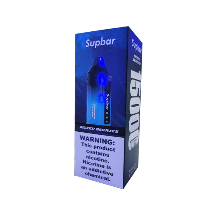 Supbar 15000 puffs Disposable Vape 650mAh Type-C Dual Mesh Coil puff 15k Prefilled Pod Flavors vape pen puffbars E Cigarette mixed berries