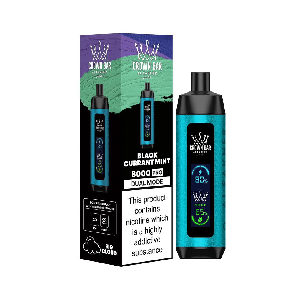 Al Fakher Pro Crown Bar 8000 Puffs Disposable Vape chillzoneusa Al Fakher Pro Crown Bar 8000 Puffs Disposable Vape chillzoneusa