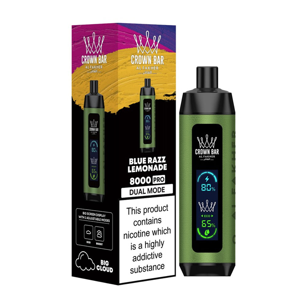 Al Fakher Pro Crown Bar 8000 Puffs Disposable Vape chillzoneusa Al Fakher Pro Crown Bar 8000 Puffs Disposable Vape chillzoneusa