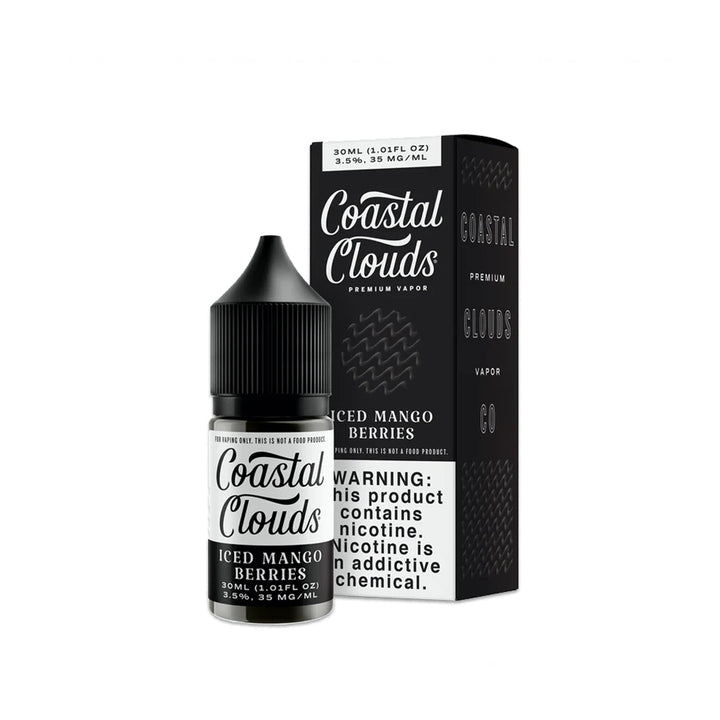 coastal clouds premium vapor flavors nicotine 30ml 35mg ml ice mango berrries