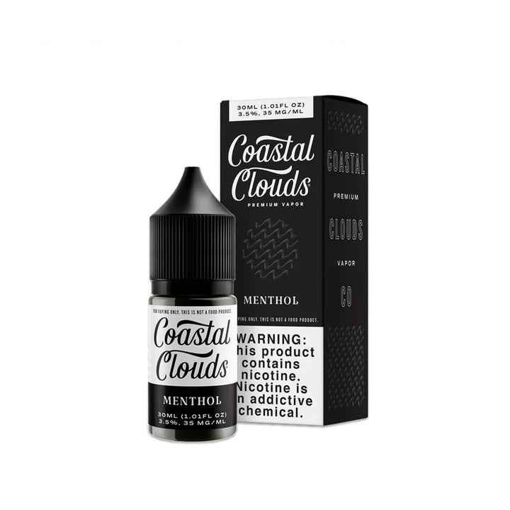 coastal clouds premium vapor falvors nicotin 30ml 35mg ml  mentho;