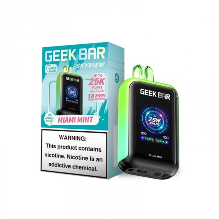 Geek Bar Skyview 25K Puffs Disposable Vape 25000 Miami Mint