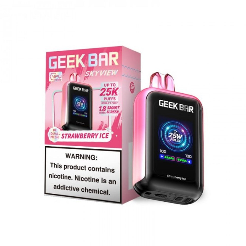 Geek Bar Skyview 25K Puffs Disposable Vape strawberry ice