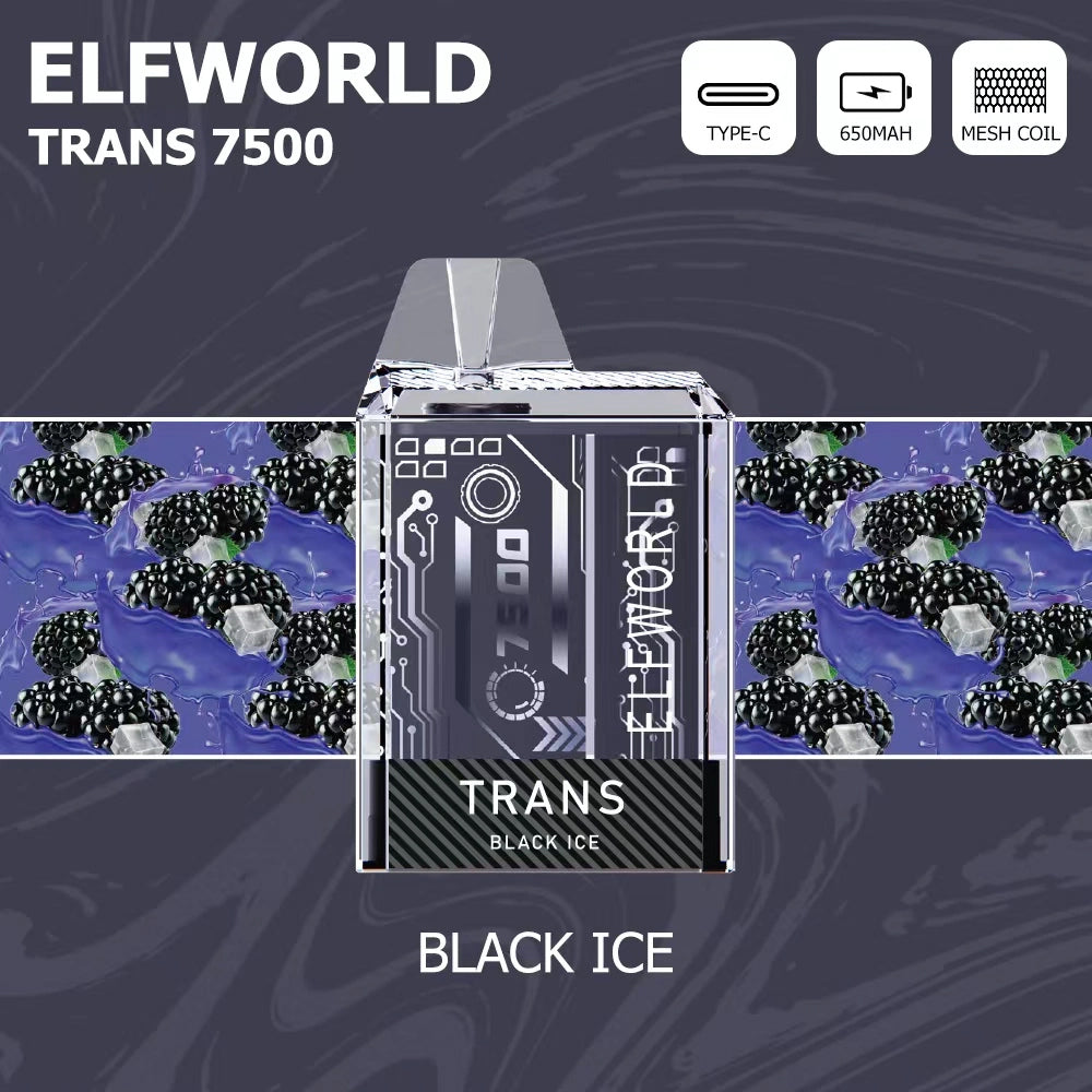 ELF WORLD Trans 7500 Puffs Disposable Vape